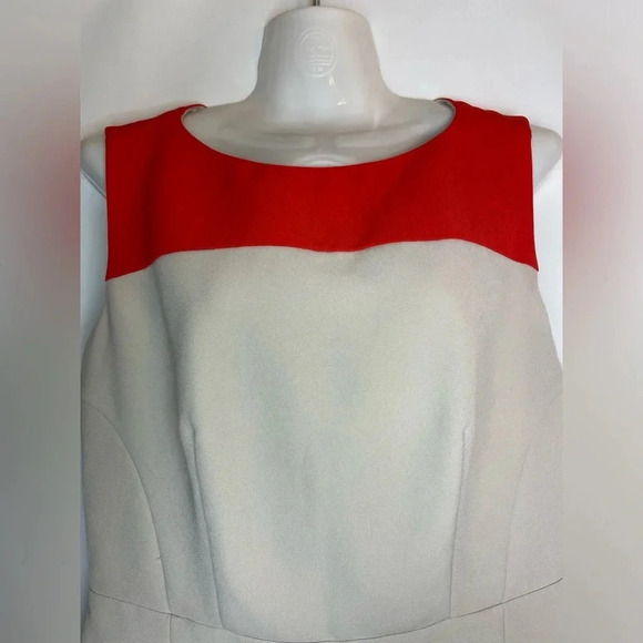 Banana Republic Tank Top Red Orange Beige Office Women Size 6 - Picture 4 of 6